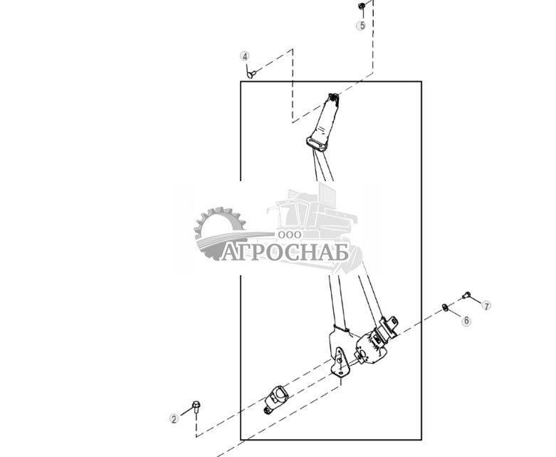 Ремень безопасности с плечевым ремнем, ширина 5,08 см (2 дюйма) - ST1484 261.jpg